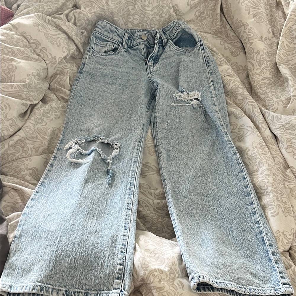 Light Blue Distressed girl  Jeans